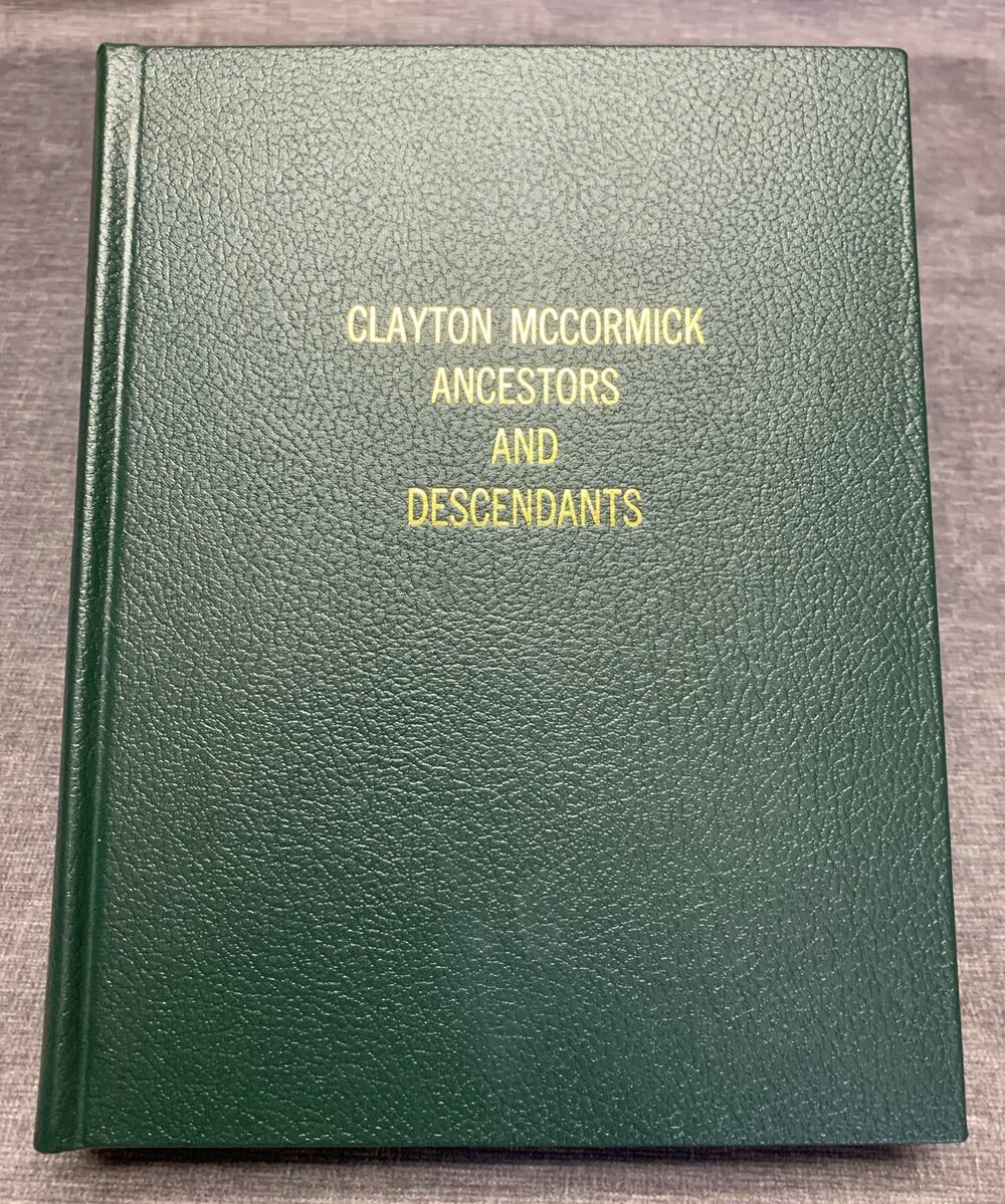 Genealogy Clayton McCormick and Family Descendents History